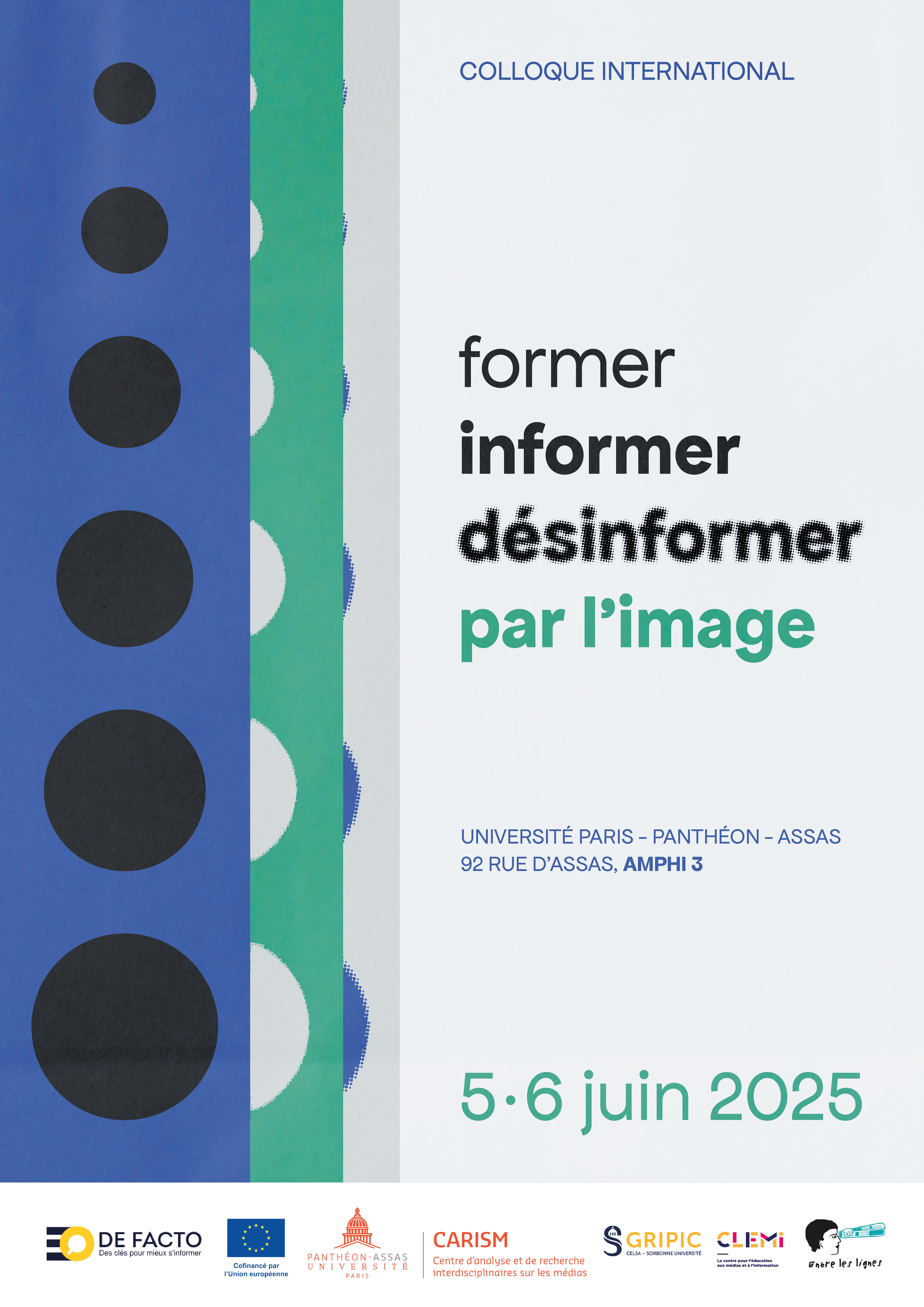 Affiche colloque international De Facto