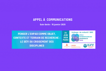 Appel à communications : Penser l'EHPAD comme objet, contexte et terrain de recherche : le défi du croisement des disciplines 